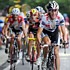Frank  et Andy Schleck pendant la quinzi�me �tape du Tour de France 2008